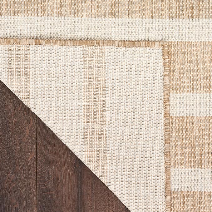 Nourison Home Positano Beige Ivory 2' x 6' Area Rug - Easy Clean, Non Shedding, Bed Room, Living Room, Dining Room, Kitchen (6' Runner)