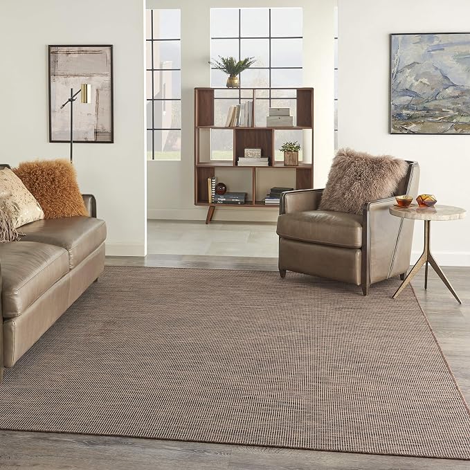 Nourison Home Positano Natural 5' x 7' Area Rug - Easy Clean, Non Shedding, Bed Room, Living Room, Dining Room, Kitchen (5' x 7')