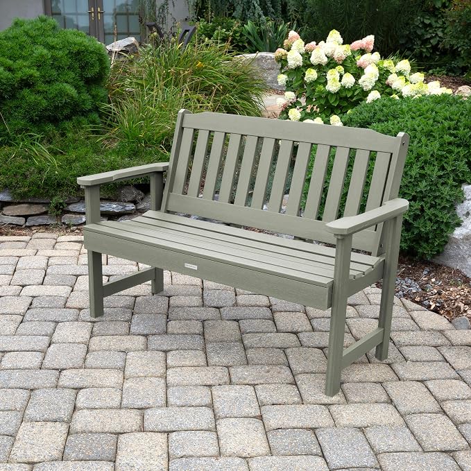 highwood Lehigh Garden Bench, 4 Feet, Eucalyptus