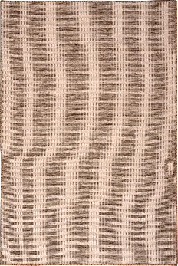 Nourison Home Positano Jute 4' x 6' Area Rug - Easy Clean, Non Shedding, Bed Room, Living Room, Dining Room, Kitchen (4' x 6')