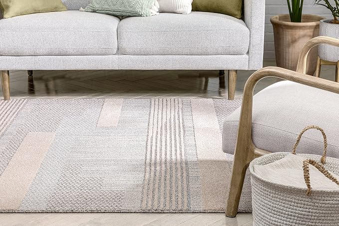 Well Woven Brer Beige Abstract Geometric Tribal Area Rug 3x5 (3'11" x 5'3")