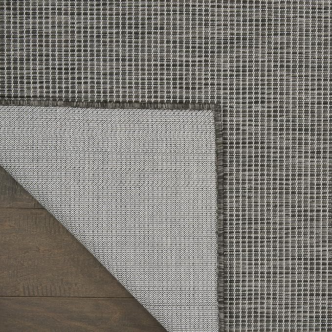 Nourison Home Positano Charcoal 2'2" x 10' Area Rug - Easy Clean, Non Shedding, Bed Room, Living Room, Dining Room, Kitchen (10' Runner)