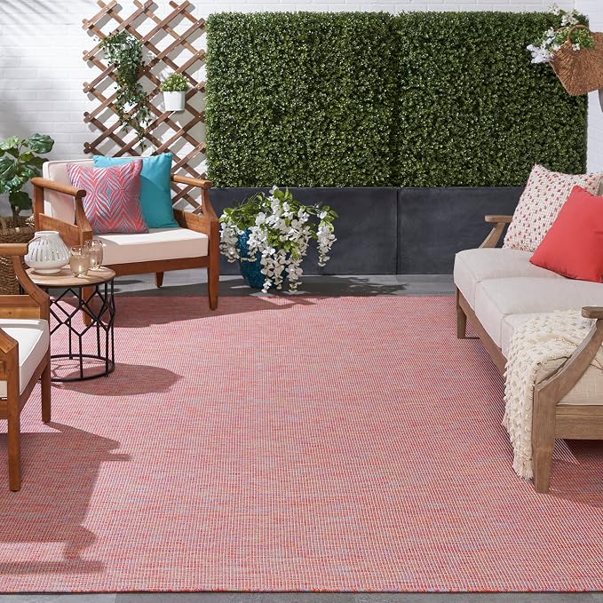 Nourison Home Positano Rainbow 10' x 14' Area Rug - Easy Clean, Non Shedding, Bed Room, Living Room, Dining Room, Kitchen (10' x 14')