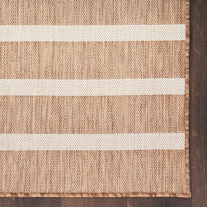 Nourison Home Positano Jute Ivory 8' x 10' Area Rug - Easy Clean, Non Shedding, Bed Room, Living Room, Dining Room, Kitchen (8' x 10')