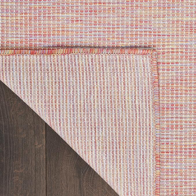 Nourison Home Positano Rainbow 6' x 9' Area Rug - Easy Clean, Non Shedding, Bed Room, Living Room, Dining Room, Kitchen (6' x 9')