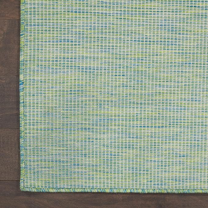 Nourison Home Positano Blue Green 2'2" x 10' Area Rug - Easy Clean, Non Shedding, Bed Room, Living Room, Dining Room, Kitchen (10' Runner)