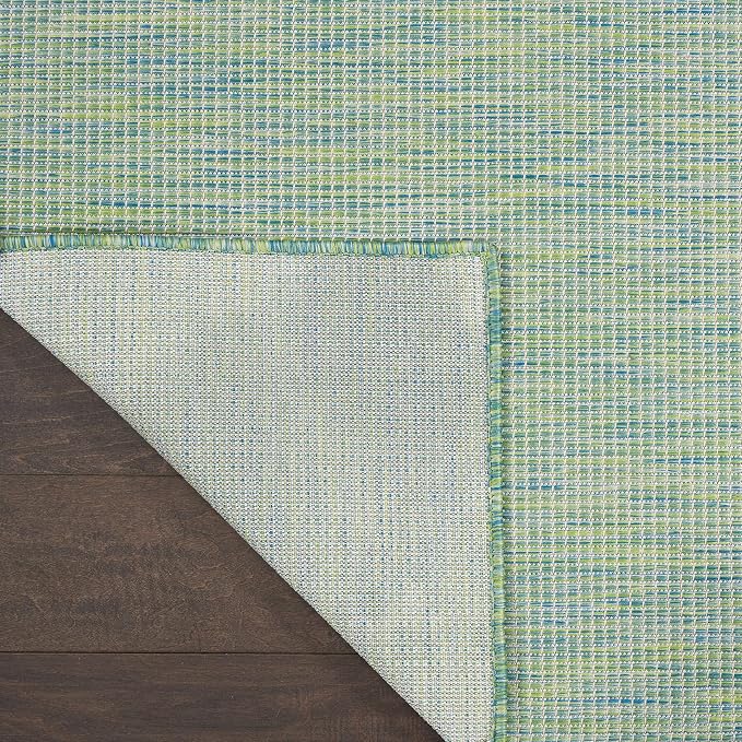 Nourison Home Positano Blue Green 4' x 6' Area Rug - Easy Clean, Non Shedding, Bed Room, Living Room, Dining Room, Kitchen (4' x 6')