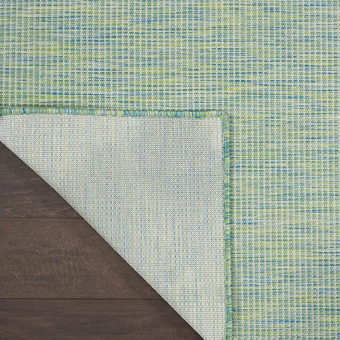 Nourison Home Positano Blue Green 2'2" x 12' Area Rug - Easy Clean, Non Shedding, Bed Room, Living Room, Dining Room, Kitchen (12' Runner)