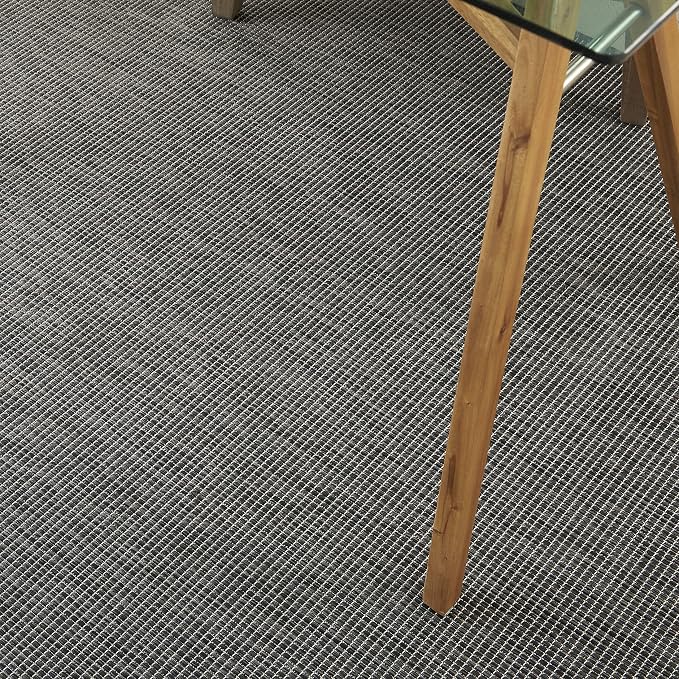 Nourison Home Positano Charcoal 4' x 6' Area Rug - Easy Clean, Non Shedding, Bed Room, Living Room, Dining Room, Kitchen (4' x 6')