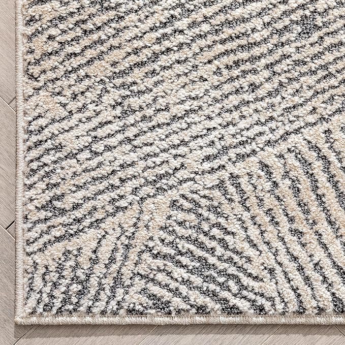 Well Woven Ezio Beige Tribal Geometric Distressed High-Lo Pile Area Rug 8x10 (7'10" x 10'6")
