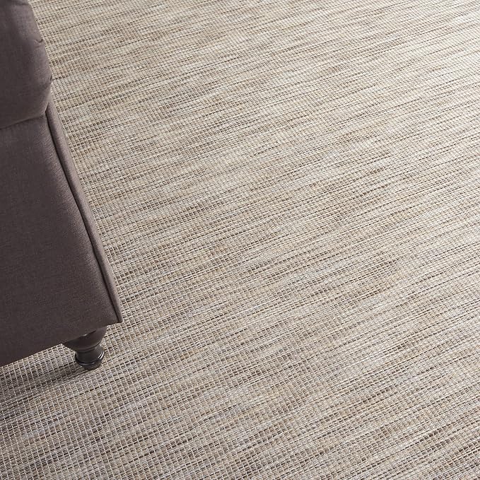 Nourison Home Positano Beige 7' x 10' Area Rug - Easy Clean, Non Shedding, Bed Room, Living Room, Dining Room, Kitchen (7' x 10')