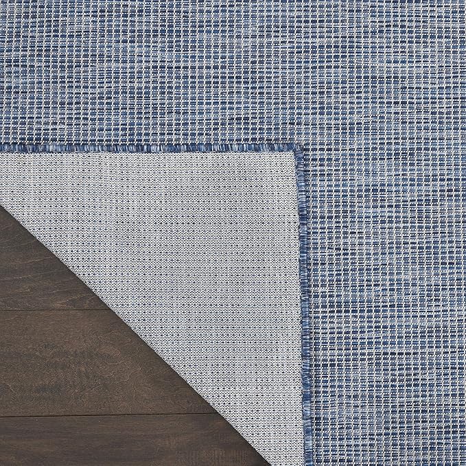 Nourison Home Positano Navy Blue 6' x 9' Area Rug - Easy Clean, Non Shedding, Bed Room, Living Room, Dining Room, Kitchen (6' x 9')