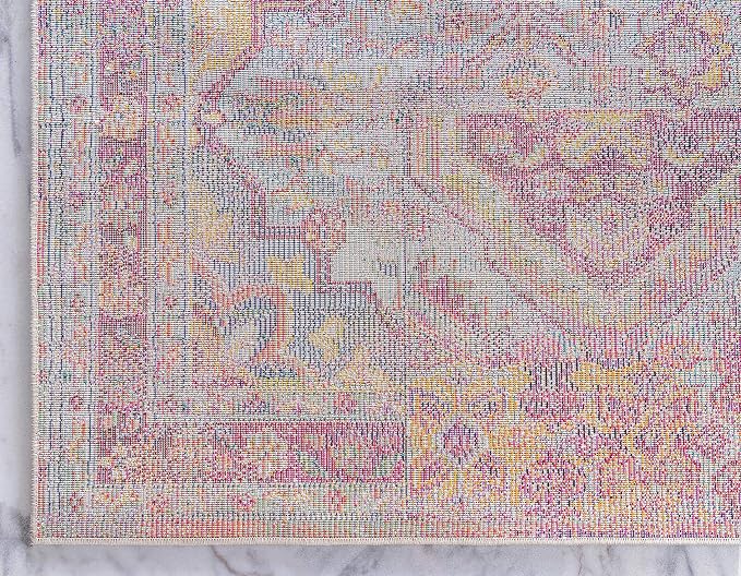 Unique Loom Monterey Collection Area Rug - Aztec (10' 6" x 16' 5" Rectangle Multi/Blue)
